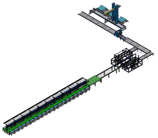 九陽人工裝盒,自動裝箱碼垛線